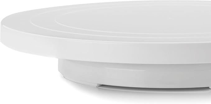 IBILI Rotating Base Stand Low 30 cm of Plastic, White, 30 x 30 x 5 cm