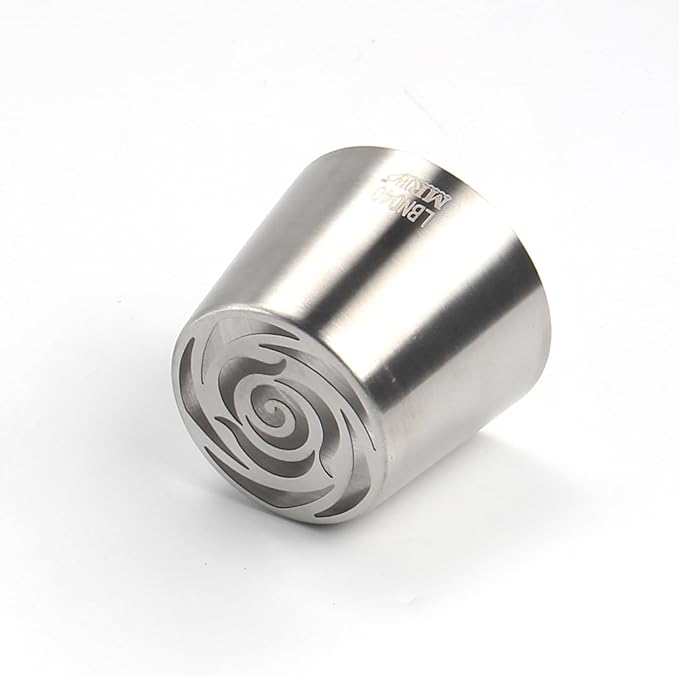 Extra Large Russian Piping Tips for Marshmallows Stainless Steel Flower Frosting Nozzles many styles Cake Decorating Baking tool for Buttercream, Cupcakes Cookies(SL40)