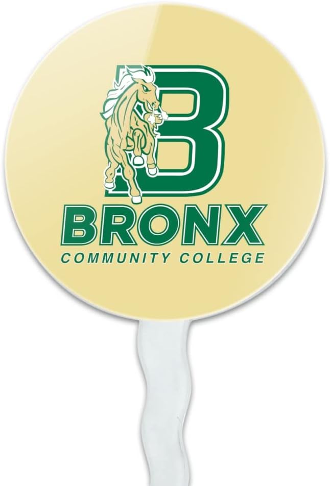 Bronx Community College Primary Logo Cupcake Picks Toppers Decoration Set of 6