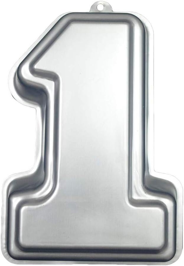 Ulalaza First Birthday Cake Pan Kids 3D Number One Cake Mold DIY Decorating Tool