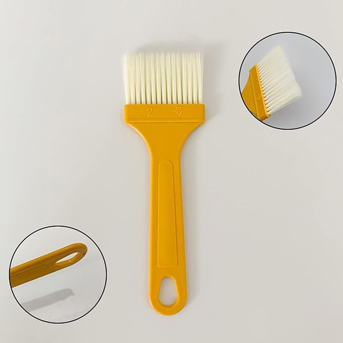 1 Pc Plastic Basting Pastry Brush Spread Oil Butter Sauce Marinades for BBQ Grill Baking Kitchen Cooking, Baste Pastries Cakes Meat Sausages Desserts, Outdoor Cooking Tools, Dishwasher Safe (B)
