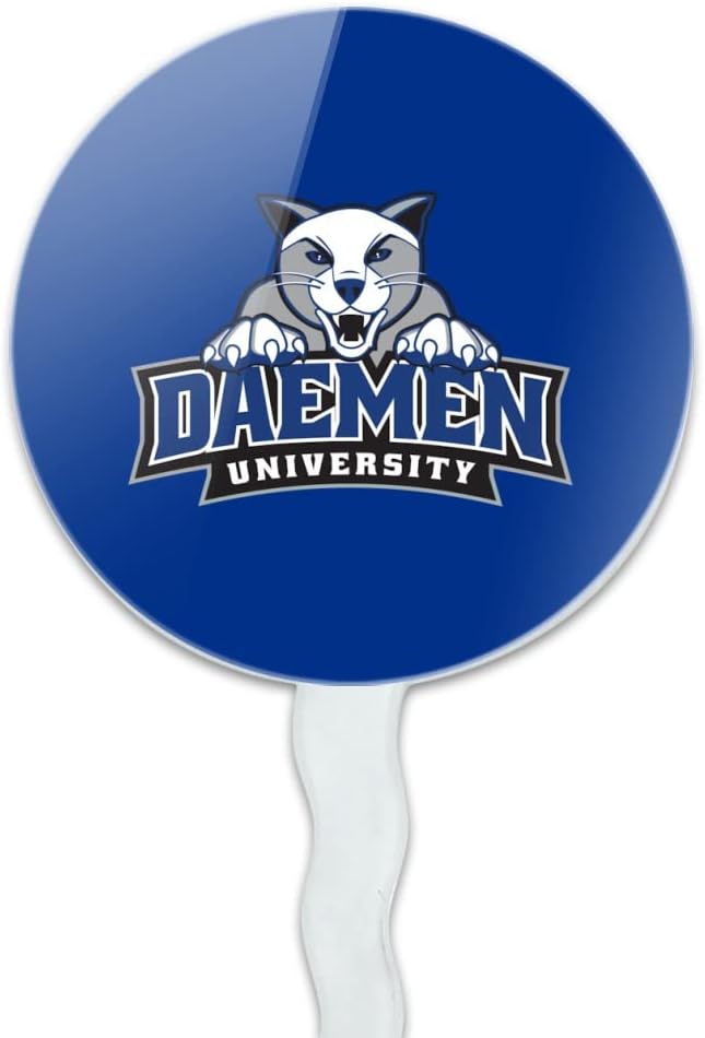 Daemen College Primary Logo Cupcake Picks Toppers Decoration Set of 6
