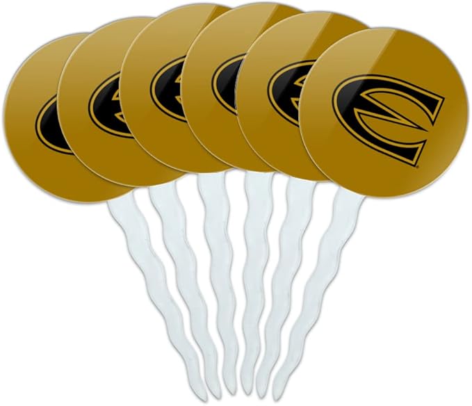 Emporia State University Primary Logo Cupcake Picks Toppers Decoration Set of 6