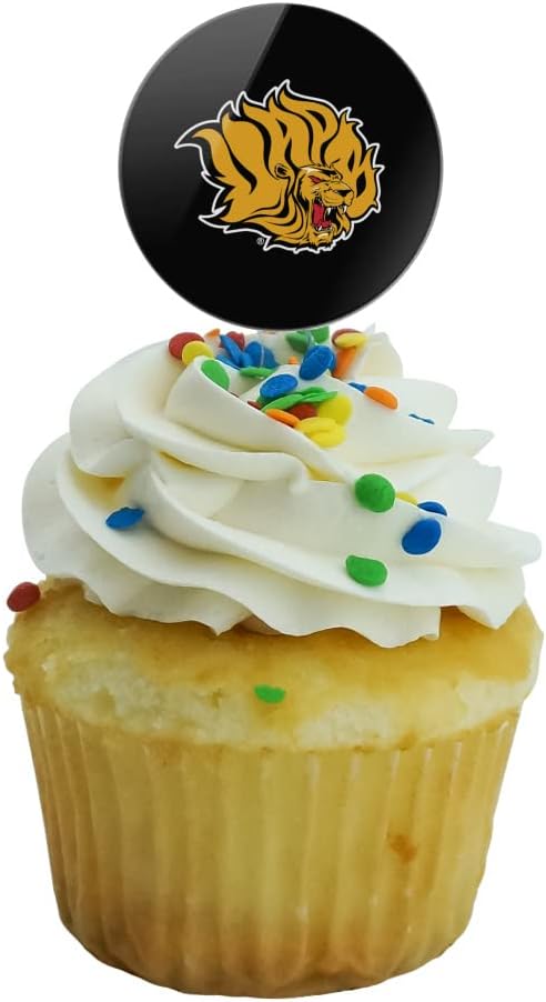 Arkansas at Pine Bluff Primary Logo Cupcake Picks Toppers Decoration Set of 6