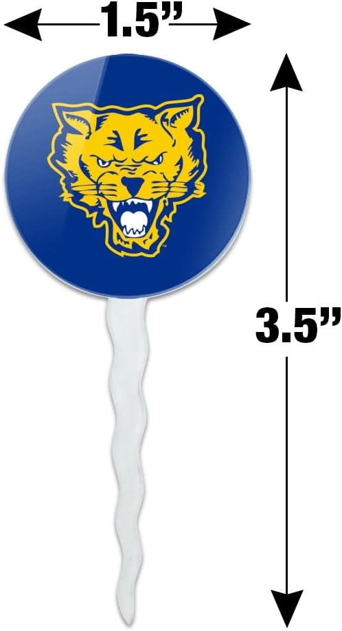 Fort Valley State University Primary Logo Cupcake Picks Toppers Decoration Set of 6