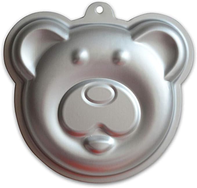 Ulalaza Aluminum Cake Mold 3D Bear Shape Baking Pan DIY Birthday Cake Mould Kitchen Supplies