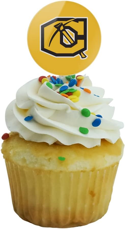 Cameron University Primary Logo Cupcake Picks Toppers Decoration Set of 6