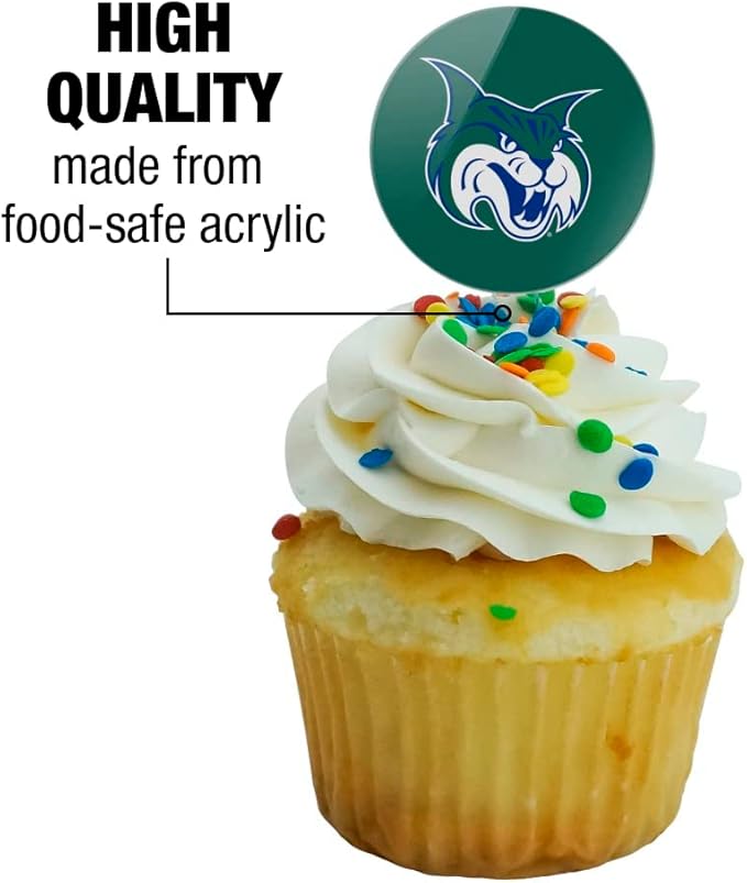 Georgia College Primary Logo Cupcake Picks Toppers Decoration Set of 6