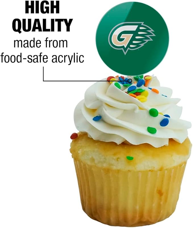 Georgia Gwinnett College Primary Logo Cupcake Picks Toppers Decoration Set of 6