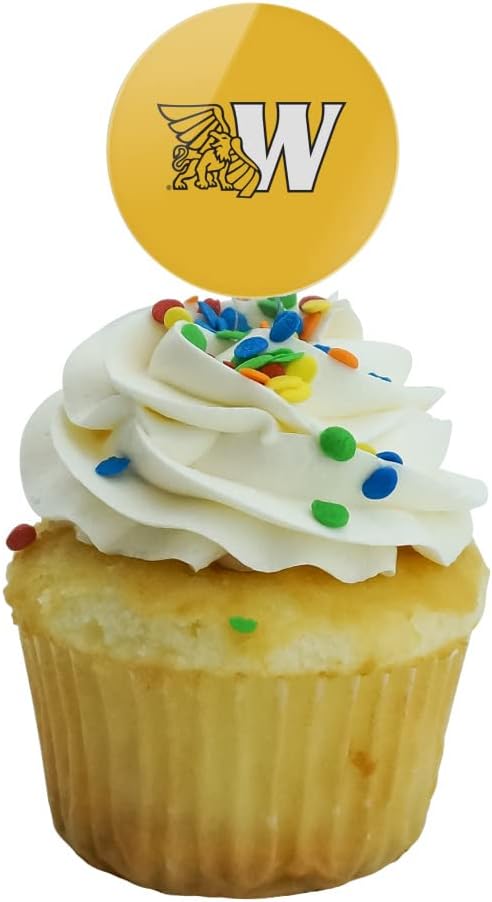 Missouri Western State University Primary Logo Cupcake Picks Toppers Decoration Set of 6