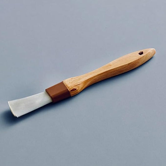 AME D'ESSENCE 1-Inch Pastry Brush – Nylon Bristle Basting & BBQ Marinade Brush with Lacquered Hardwood Handle for Cooking & Baking