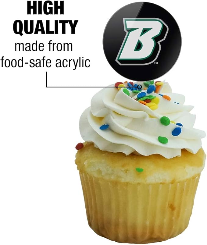 Binghamton University Logo Cupcake Picks Toppers Decoration Set of 6