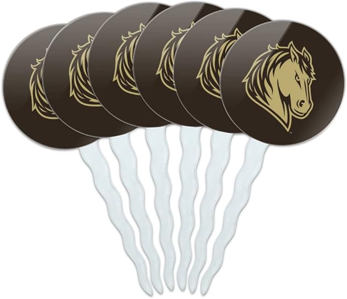 Southwest Minnesota State University Primary Logo Cupcake Picks Toppers Decoration Set of 6