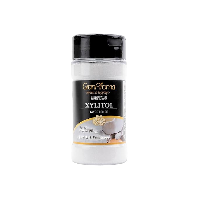 GranAroma Xylitol Sweetener, Natural Sweetness, Use in Baking, Beverages, Desserts (3.52 Ounce)