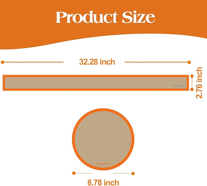 Silicone Baking Mat for Springform Pan 9 inch, Prevent cake from Sticking to Bottom and Side,Easy Clean & Non Sick Silicone Baking mat for Cheesecake Pan （Orange）