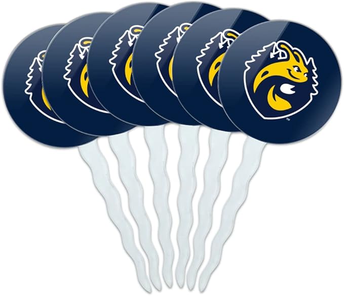 University of California-Santa Cruz Primary Logo Cupcake Picks Toppers Decoration Set of 6