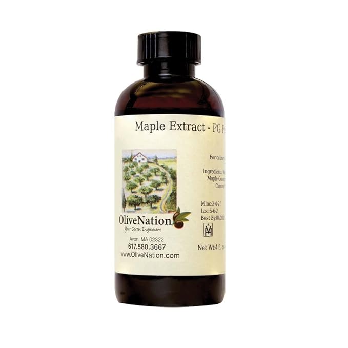 Maple Flavoring For Baking - Water Soluble Flavor for Baking and Cooking - Non-GMO - Gluten Free - Kosher - Vegan - 8 ounces