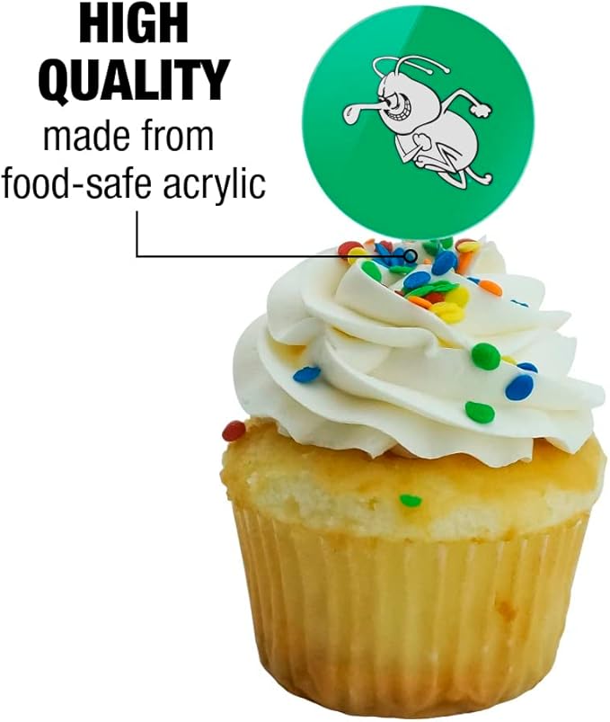 University of Arkansas at Monticello Primary Logo Cupcake Picks Toppers Decoration Set of 6