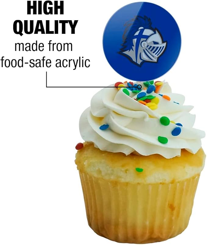 Southern Wesleyan University Primary Logo Cupcake Picks Toppers Decoration Set of 6