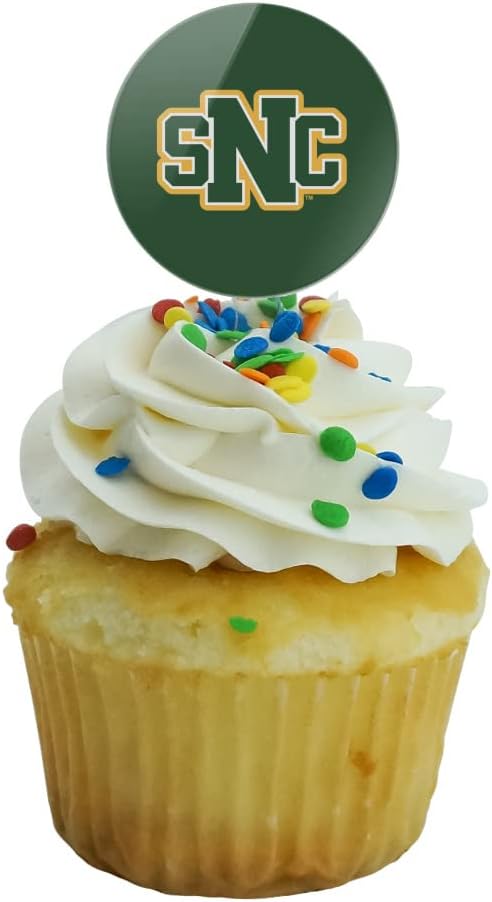 St. Norbert College Primary Logo Cupcake Picks Toppers Decoration Set of 6