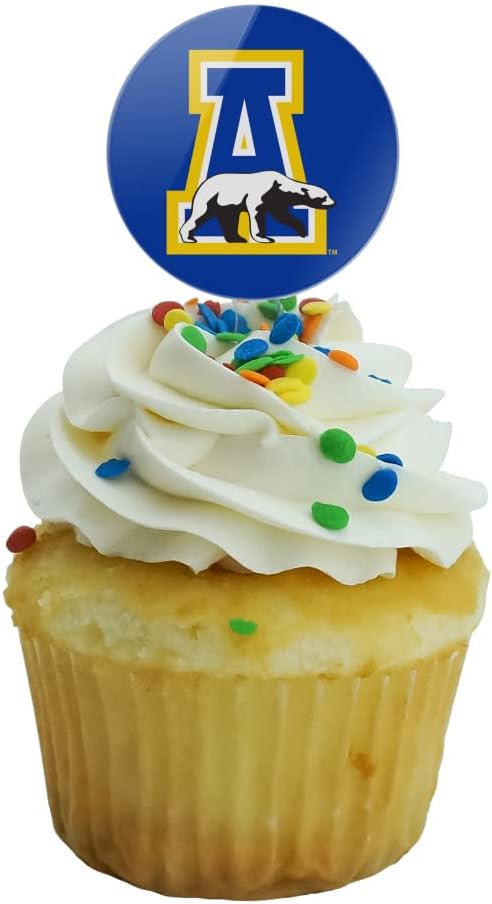 University of Alaska, Fairbanks Primary Logo Cupcake Picks Toppers Decoration Set of 6
