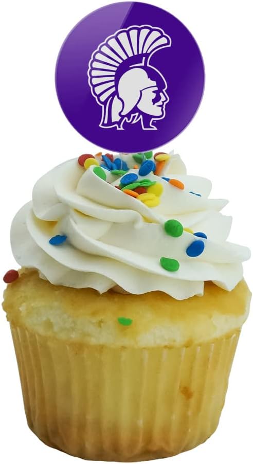 Winona State University Primary Logo Cupcake Picks Toppers Decoration Set of 6