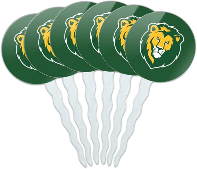 Southeastern Louisiana University Primary Logo Cupcake Picks Toppers Decoration Set of 6