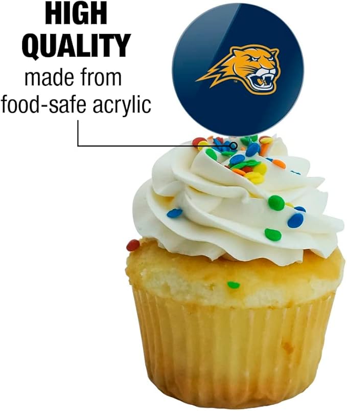 Averett University Primary Logo Cupcake Picks Toppers Decoration Set of 6