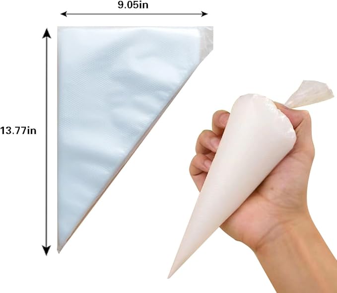 Piping Bags - 14 Inch Disposable Icing Bags, Disposable Decorating Bags for Frosting, Pastry Bags Disposable, Great for Cakes and Cookies Decoration (200 PCS)