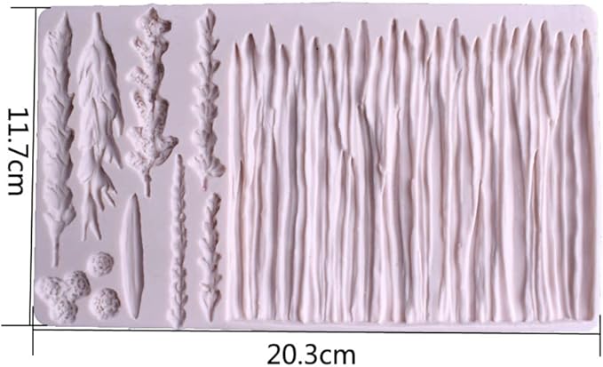 Leaf Silicone Mold Rose Flower Fondant Molds DIY Cake Decorating Tools Sugarcraft Candy Resin Clay Chocolate Gumpaste Moulds (20 * 11.5 * 1.2CM)