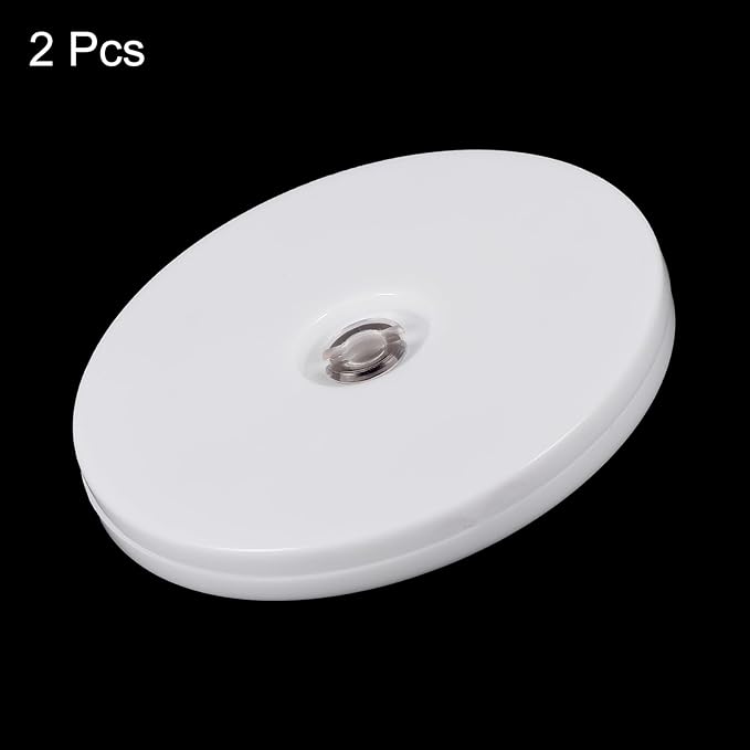 MECCANIXITY 4 Inch Lazy Susan Turntable Acrylic Ball Bearing Rotating Tray 360 Rotation for Spice Rack Table Cake Kitchen Pantry Decorating Bathrooms TV Laptop Pack of 1(White)