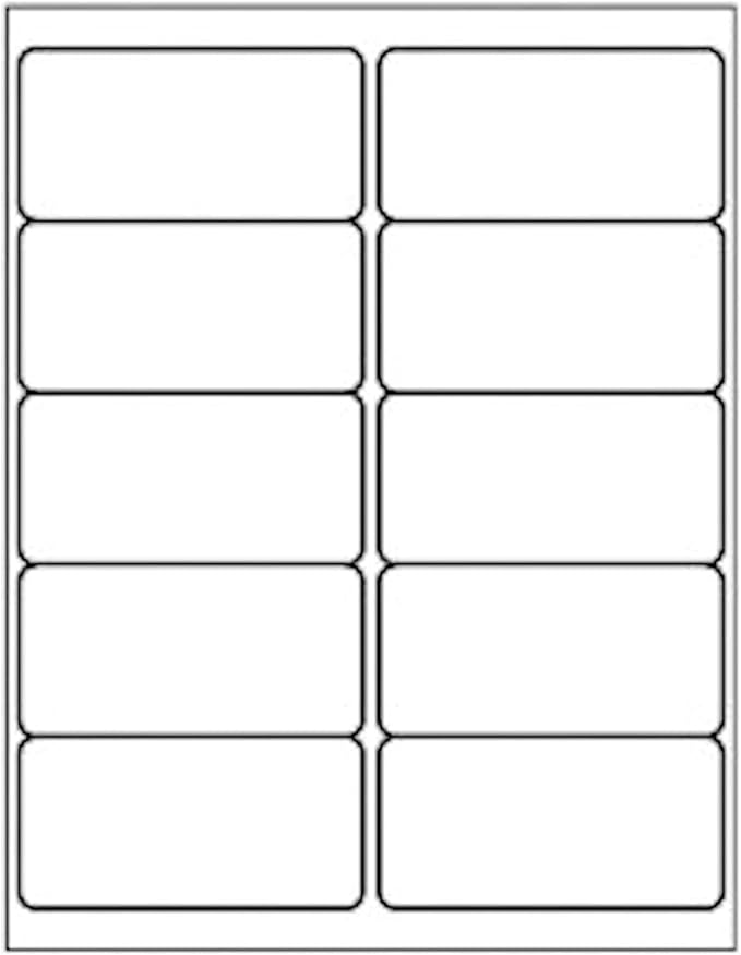 (2000 Sheets, 20000 Labels) Sticker Paper, 2" x 4" Shipping Address Labels, 10 Per Page Self Adhesive Mailing Label for Laser and Inkjet Printers