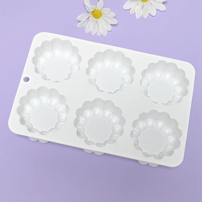 mostsom Silicone Flower Mousse Cake Mold Ice Cream Chocolate Mold Soap 3D Cupcake Bakeware Baking Dish Cake Pan Muffin Mould (A_ Flower)