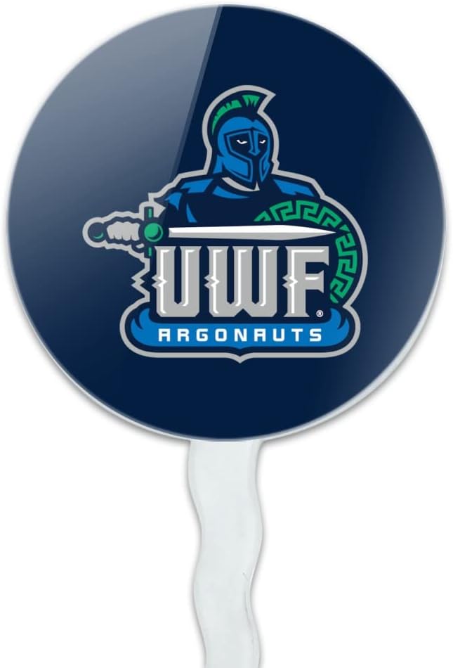 University of West Florida Primary Logo Cupcake Picks Toppers Decoration Set of 6