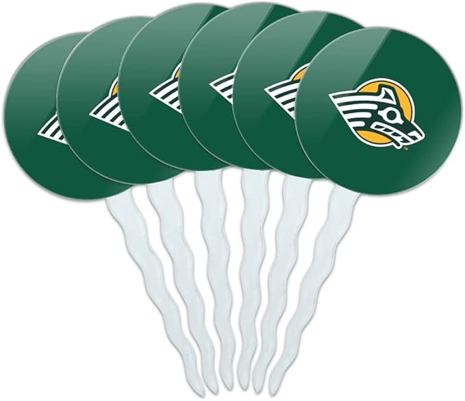 University of Alaska Anchorage Primary Logo Cupcake Picks Toppers Decoration Set of 6