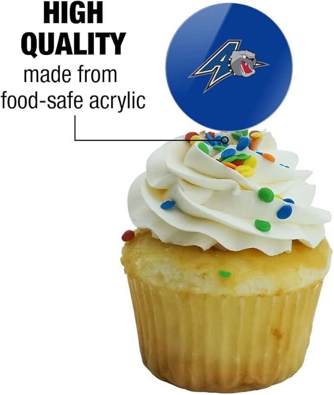UNC Asheville Primary Logo Cupcake Picks Toppers Decoration Set of 6