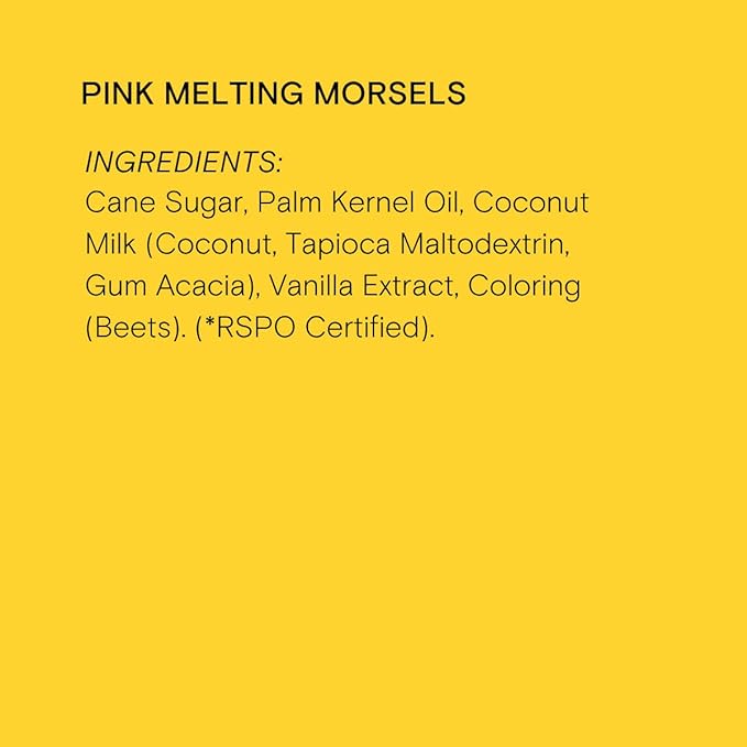 Supernatural Dye-Free Melting Morsels, Pink - Plant-Based, Vegan, Kosher, No Artificial Colors, 6oz