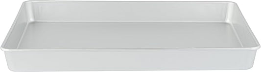 Restaurantware-Met Lux 18 x 12 x 2 Inch Straight-Sided Baking Tin, 1 Rectangular Cake Pan - Oven-Ready, Freezable, Anodized Aluminum Baking Sheet Cake Pan, Greaseproof, For Birthday