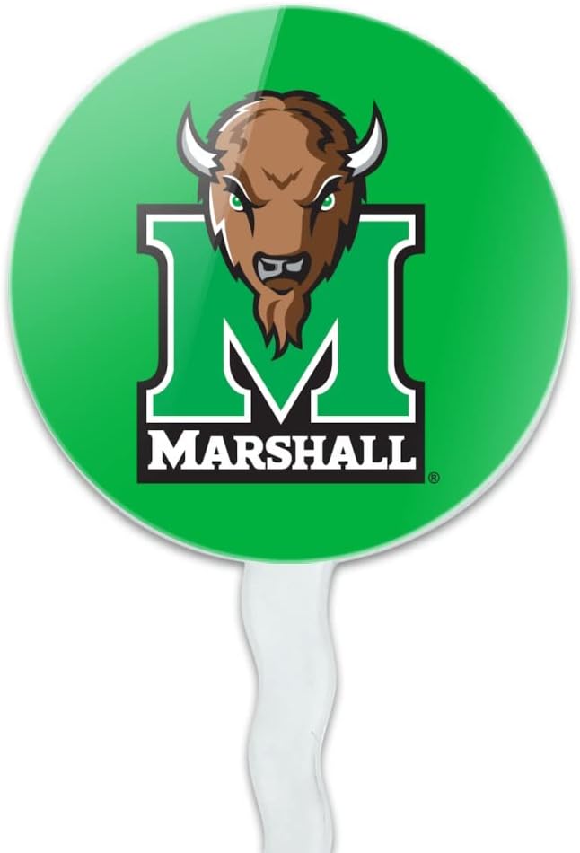 Marshall Primary Logo Cupcake Picks Toppers Decoration Set of 6