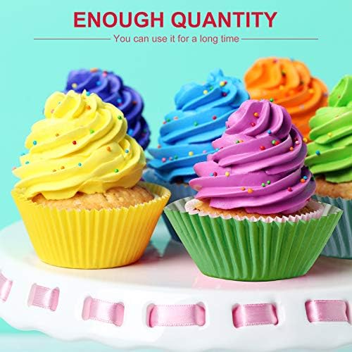 Zonon 1000 Counts Cupcake Liners for Baking Liners Paper Cupcake Wrappers Bulk Cup Cake Cases Muffin Baking Paper Cups for Candy Cooking(Assorted Colors,1.18 Inch-mini Size)