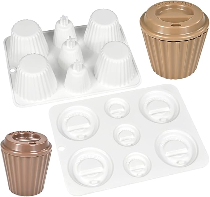 mostsom Cylinder Cup Shape Mousse Cake Mold For Making Chocolate Muffin Ice Shot Glass Mould Kitchen Baking Tool (D_ Curve Cup)