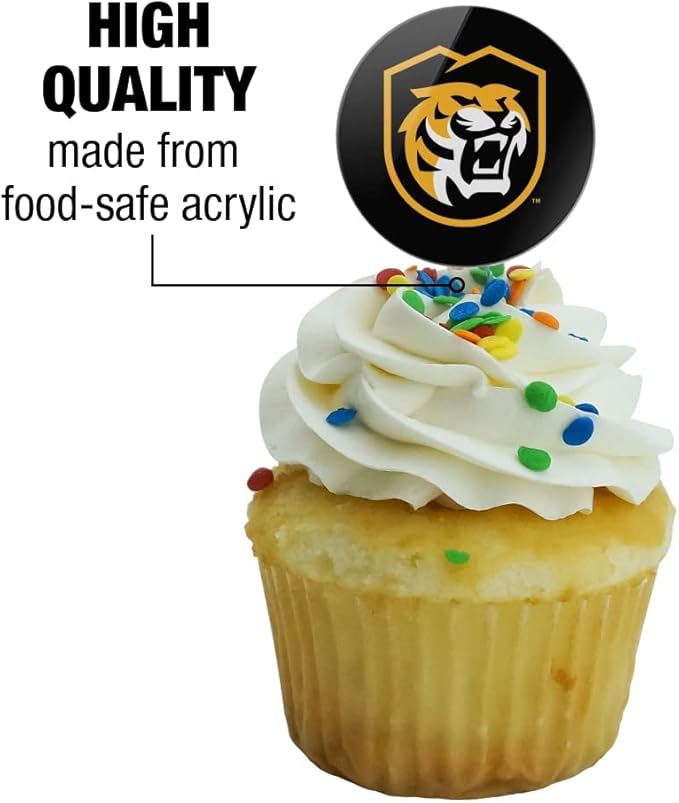 Colorado College Primary Logo Cupcake Picks Toppers Decoration Set of 6