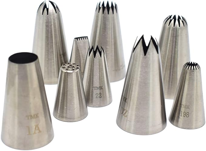 10 Pcs Stainless Steel Seamless Icing Nozzles Large Nozzle Nozzle Cake Decorating Tools