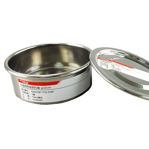 Test Sieve Pan and Lid for Chrome Plating Steel Frame φ10cm/4" Diameter Sieve