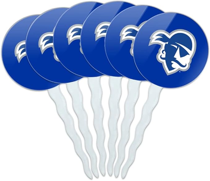 Seton Hall Primary Logo Cupcake Picks Toppers Decoration Set of 6