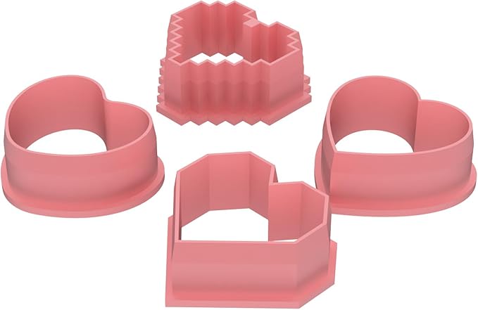 Cookie Cutter and Stencil Set Bundle Kit PYO Cookies Paint Your Own Diy Bakery Fondant Sugar Happy Birthday Wedding Baby Candle Kids Painting Coloring Pages Comb (Conversation Heart Mini)