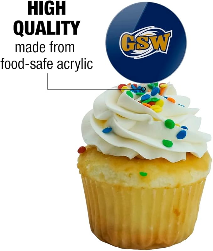 Georgia Southwestern State University Primary Logo Cupcake Picks Toppers Decoration Set of 6