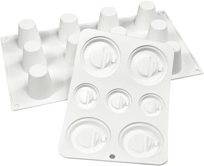mostsom Cylinder Cup Shape Mousse Cake Mold For Making Chocolate Muffin Ice Shot Glass Mould Kitchen Baking Tool (A_ Small Cup)