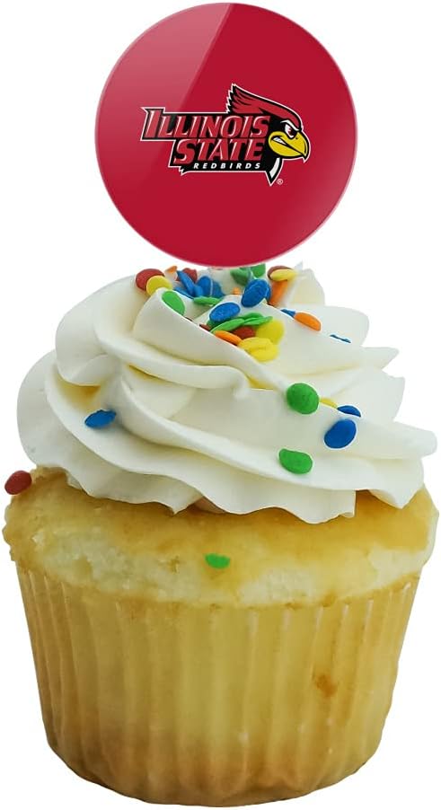 Illinois State Primary Logo Cupcake Picks Toppers Decoration Set of 6