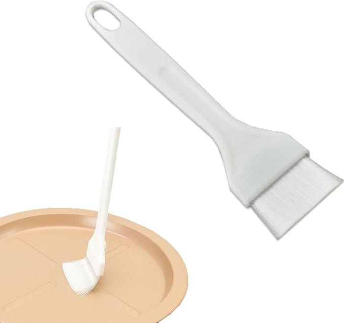 Pastry Brush for Baking 1.6" x 7" Basting Brushes Set for Cooking and Bakery Use White Brush for Buttering Meat Egg Wash Butter Brish Utensil for Kitchen and Baking